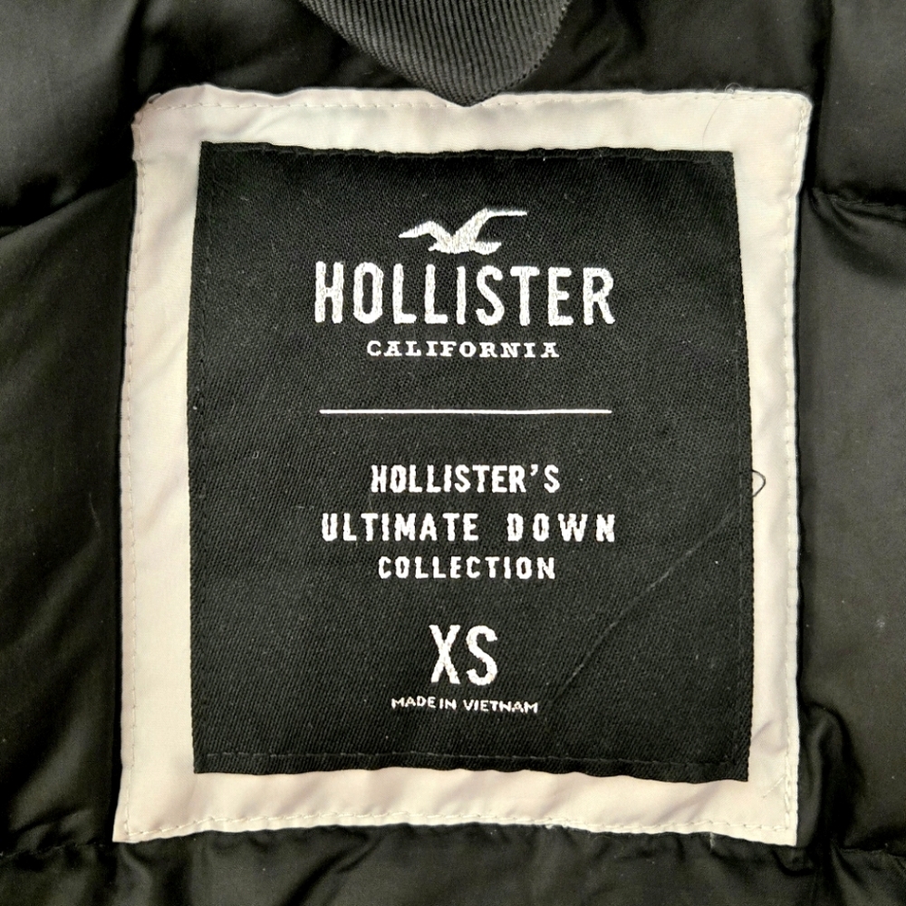 Hollister Ultimate Down Jacket Hooded Burgundy Red, Outdoors Skiing Winter XS - Picture 13 of 15